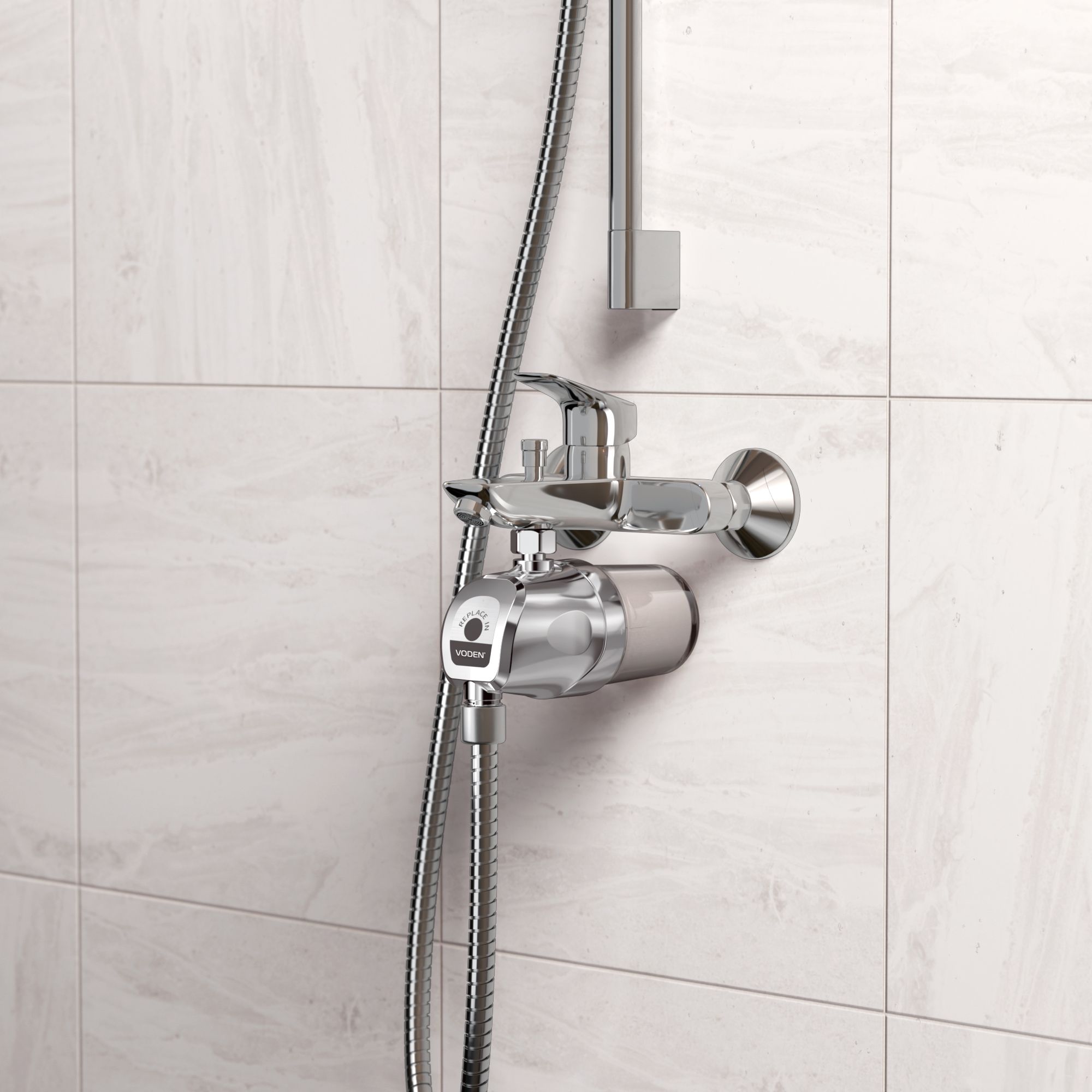 Rubineti i vaskës – Kokë e dushit ROZË