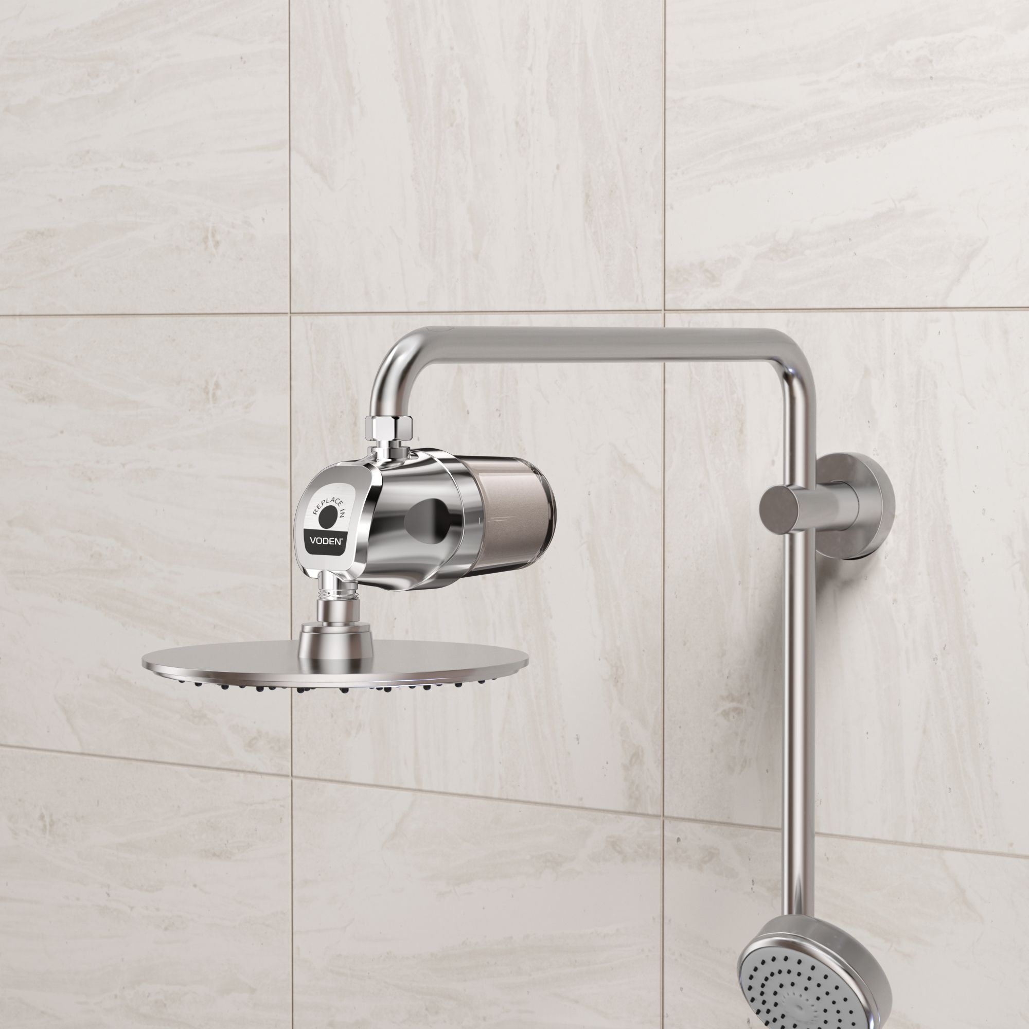 Rubineti i vaskës – Kokë e dushit ROZË